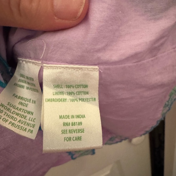 NWT Lilly Pulitzer Jene  Romper Purple Iris - Picture 6 of 6